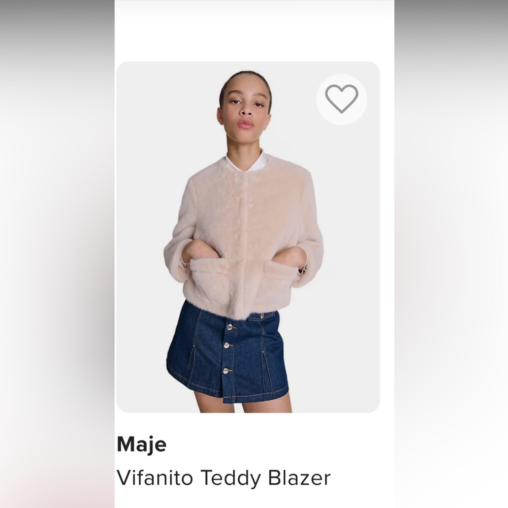 Maje Teddy Blazer